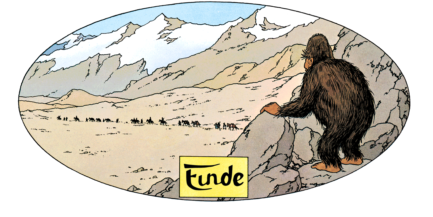 Tintin au Tibet - Le Yéti - L’abominable Homme des Neiges